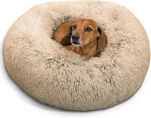 Miniatura 16 de Best Friends by Sheri - The Original Calming Donut - Cama calmante en forma de dona para perros y gatos - Pelo corto, gris, S, 23 x 23 pulgadas Gris