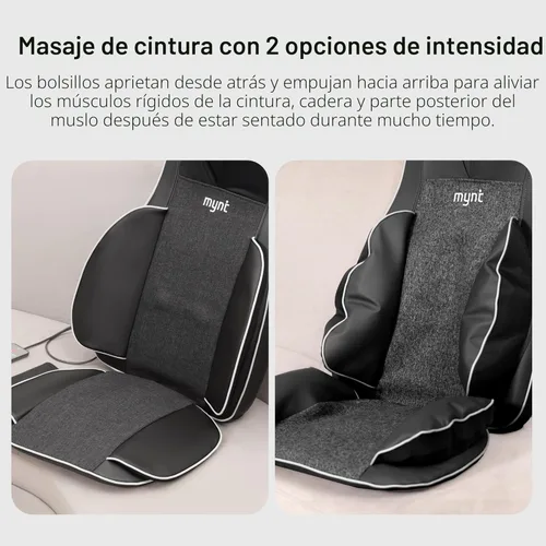Miniatura 8 de Mynt Elegible para FSA Aprobado por HSA Masajeador Shiatsu de Cuello y Espalda para Silla con 10 Nodos de Amasamiento Profundo, Masaje de Espalda 2D