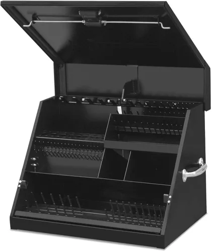 Miniatura 11 de Montezuma – ME300B – Cofre de herramientas portátil TRIÁNGULO de 30 pulgadas – Diseño de varios niveles – Construcción de calibre 16 – Cofre