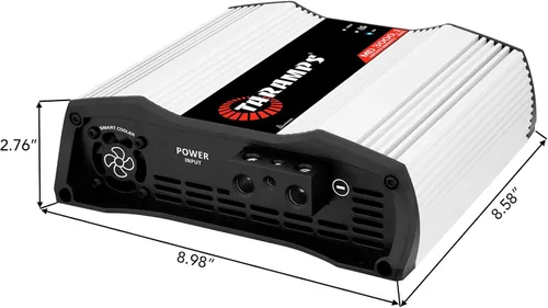 Miniatura 6 de Taramps MD 3000.1 Amplificador de 2 ohmios 3000 vatios RMS 1 canal de rango completo, monobloque de audio para automóvil, indicador de monitor LED