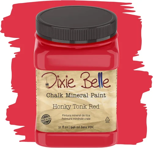 Miniatura 75 de Dixie Belle Paint Company - Pintura con acabado de tiza para muebles, color negro (Caviar), 1 galón, 128 fl oz, pintura mineral color rosa intenso