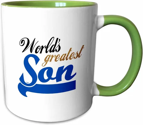 Miniatura 12 de 3dRose Worlds Greatest Son - Taza (11 onzas), color negro