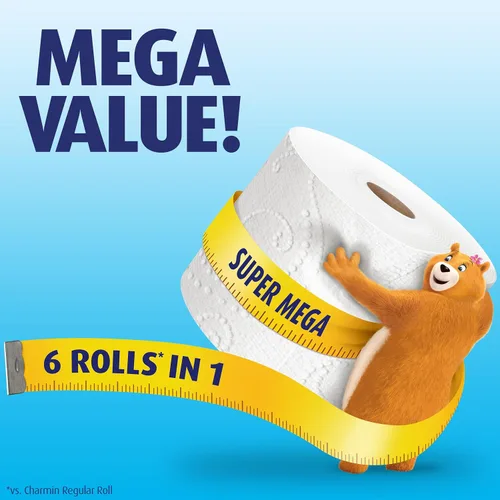 Miniatura 6 de Tejido de baño ancho ultra suave Charmin - 6 rollos Jumbo