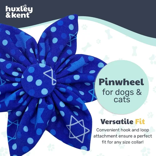 Miniatura 7 de Huxley & Kent Lazo de molinete para mascotas para perros y gatos – Accesorio de collar de gancho y bucle ajustable para vacaciones – Lindo y cómodo