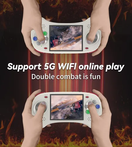 Miniatura 5 de Consola de juegos portátil RG ARC D Retro, sistema operativo dual Android 11 y Linux con tarjeta SD de 128G, 4541 juegos, compatible con 5G WiFi 4.2