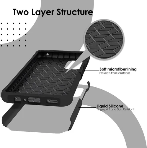 Miniatura 9 de TJS Compatible con T-Mobile Revvl 6X Pro 5G y Revvl 6 Pro 5G - Funda resistente de doble capa a prueba de golpes (compatible con montaje magnético)
