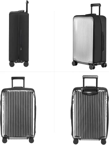 Miniatura 6 de Linpr Funda transparente para maleta, no requiere desmontaje, protectores de cubierta de equipaje, envoltura impermeable para maleta de viaje