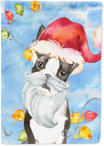 Miniatura 36 de Caroline's Treasures CK2484GF - Bandera decorativa para jardín de Alaskan Malamute con luces de Navidad, bandera decorativa para patio exterior