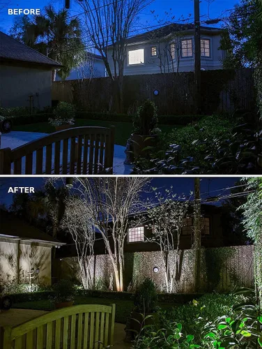 Miniatura 7 de Luces de patio trasero de seguridad para exteriores, 3ª generación de 16 W, luces de paisaje con certificación UL, luz de inundación LED de 1600