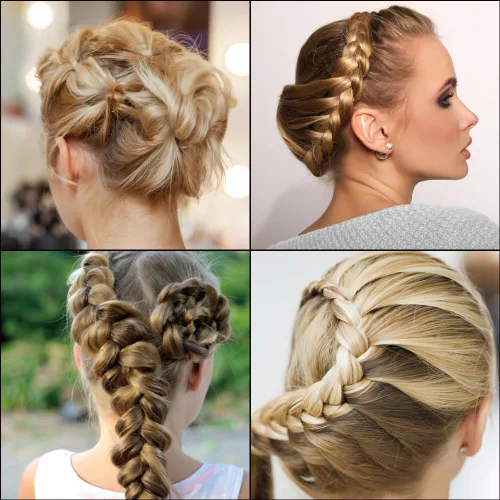 Miniatura 6 de Herramientas de cola de cabello, juego de 4 herramientas de trenzado de ciempiés francés, herramientas de bucle, bricolaje para peinar el cabello