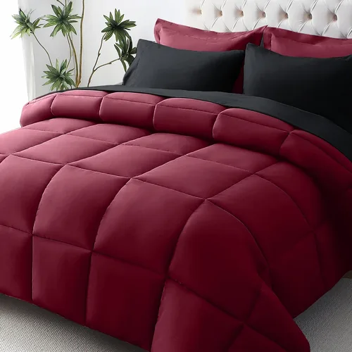 Miniatura 19 de JOLLYVOGUE Juego de edredón individual XL, cama ultrasuave en una bolsa, tamaño individual XL, 5 piezas, juego de ropa de cama certificado Oeko-TEX