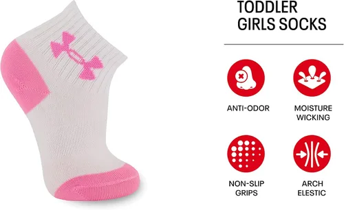 Miniatura 2 de Under Armour Paquete múltiple de calcetines para niña