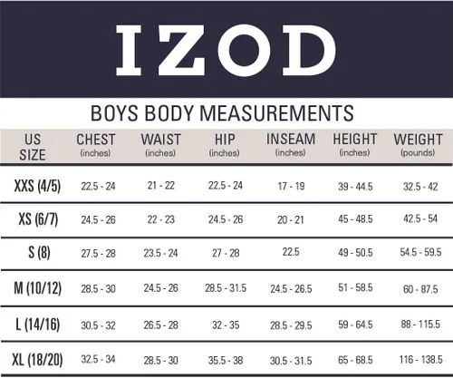 Miniatura 4 de IZOD Camisa polo de manga corta para uniforme escolar para niños, cierre de botón, material de rendimiento que absorbe la humedad