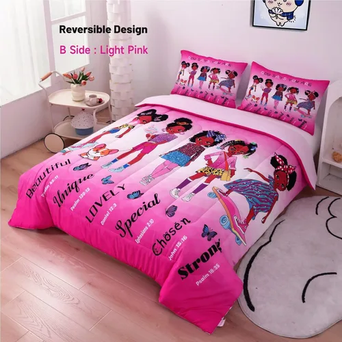 Miniatura 3 de Juego de edredón GRAT TIOC Black Girl Magic para niñas adolescentes y niños pequeños, tamaño queen, juego de ropa de cama para niña, juego