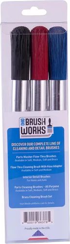 Miniatura 2 de Ohio Brush Works, Cepillo de limpieza de piezas, hecho a mano en los Estados Unidos, uso doméstico y automático, mango de madera ergonómica sólida