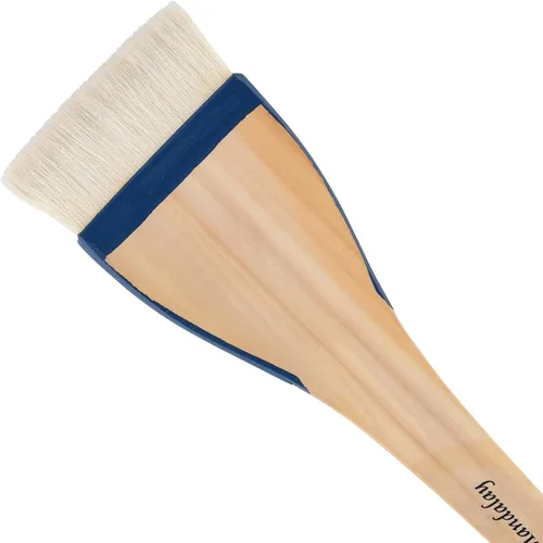 Miniatura 12 de Creative Mark Mandalay - Cepillo profesional de merluza para cabello de cabra – Brocha de pintura de 1-1/2 pulgadas de ancho con mango de paleta