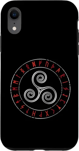 Miniatura 8 de iPhone 12 Pro Max - Triskele de mitología nórdica - Carcasa celta con runas vikingas rúnicas