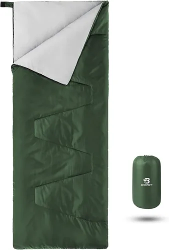 Miniatura 8 de Bessport Saco de dormir ligero, saco de dormir ultraligero para mochileros, resistente al agua durante 3 estaciones, para adultos y niños, al aire