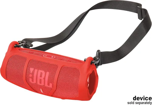 Miniatura 6 de GETGEAR Funda de silicona para JBL Charge 5, altavoz Bluetooth portátil, diseño destacado con más protección, mejor combinación en forma y color Rojo