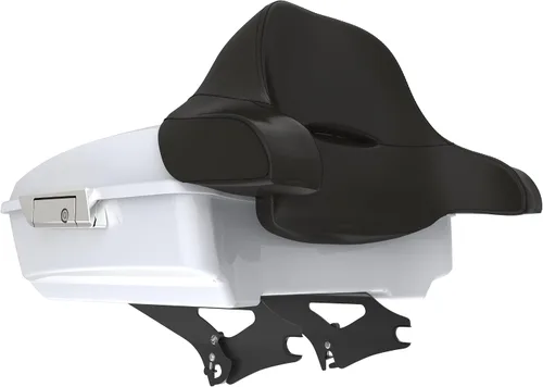 Miniatura 50 de King Tour Pack para Harley Alpine Green, cierre de paquete turístico, portaequipajes superior, soporte de montaje negro, placa de metal para Harley