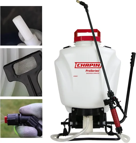 Miniatura 10 de Chapin International 63924 Pulverizador de mochila con batería de pulverización extendida de 4 galones y 24 V, con boquilla de latón ajustable, 1