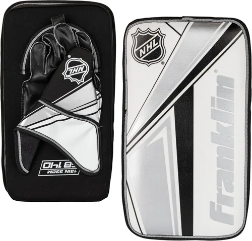Miniatura 7 de Franklin Sports NHL Kids - Juego de almohadillas de portero de hockey callejero para niños, equipo de entrenamiento de hockey para niños, incluye