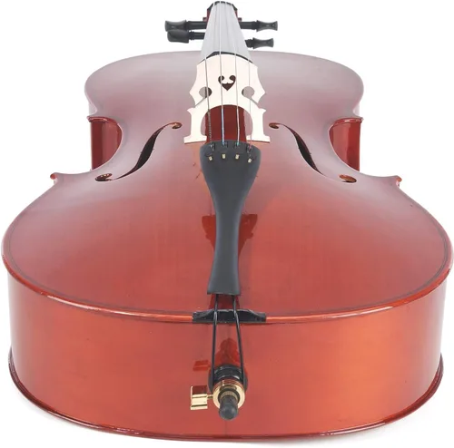 Miniatura 3 de Cecilio Violonchelo de tamaño completo 4/4 con estuche duro y suave, soporte, arco, colofonia, puente y juego extra de cuerdas, CCO-100