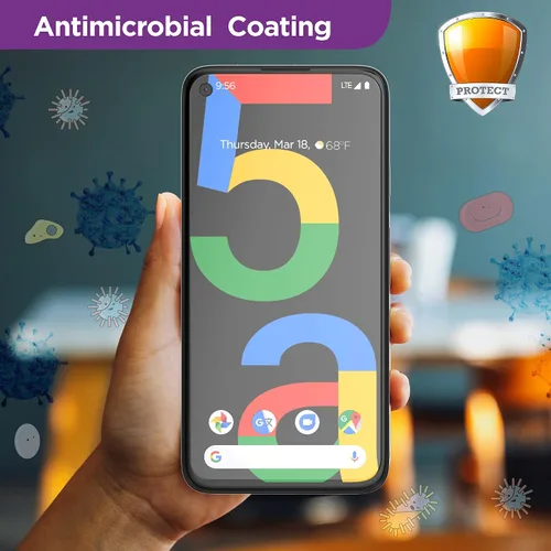 Miniatura 7 de magglass Protector de pantalla de vidrio templado para Google Pixel 5a 5G, anti burbujas, protector de pantalla de cobertura completa UHD