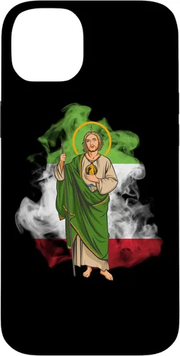 Miniatura 14 de Funda para iPhone 14 San Judas Tadeo con Bandera de México