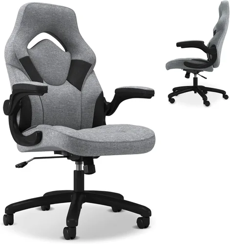 Miniatura 11 de RESPAWN 3085 Silla ergonómica para juegos para adultos, silla de oficina de respaldo alto con reposacabezas y brazos abatibles, asiento de cuero