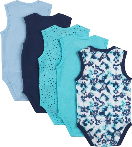 Miniatura 10 de Hanes Body unisex para bebé, Ultimate Flexy sin mangas para niños y niñas, paquete de 5