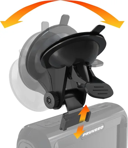 Miniatura 4 de PRUVEEO Soporte de ventosa D90-4CH D88-4CH D80-4CH 4CH 4 canales Dash Cam