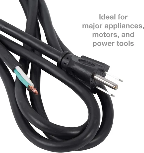 Miniatura 6 de Bergen Industries Inc PS613163 Cable para Electrodomésticos y Herramientas Eléctricas de 3 Hilos, 1.83 m, 16 AWG, 13A/125V CA, 1625W