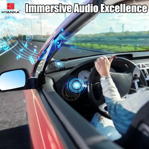 Miniatura 4 de H YANKA HCM-65 - Altavoces de automóvil de 6.5 componentes, altavoces estéreo de puerta de audio para automóvil de 600 W, perfectos para actualizar