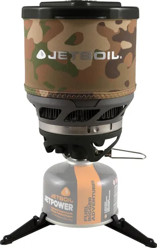 Jetboil MiniMo - Sistema de cocina para estufa de camping y mochileros con control de calor ajustable Camuflaje