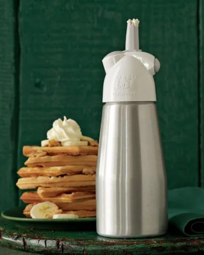 Miniatura 7 de iSi North America Easy Whip Plus (1 pinta) - Batidor de crema con botella de acero inoxidable, fácil de usar para aderezos con sabor casero