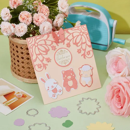 Miniatura 2 de INFUNLY Juego de Troqueles de Corte para Animales DIY Troqueles de Metal para Hacer Tarjetas Pequeños Troqueles en Relieve para Álbum de Recortes
