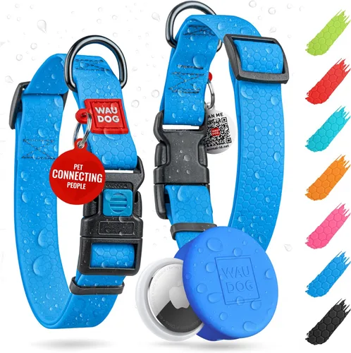 Miniatura 21 de WAUDOG Collar de Perro Impermeable - Collar de Perro Ajustable para Perros Grandes, Pequeños y Medianos - Collar de Perro Desmontable Impermeable