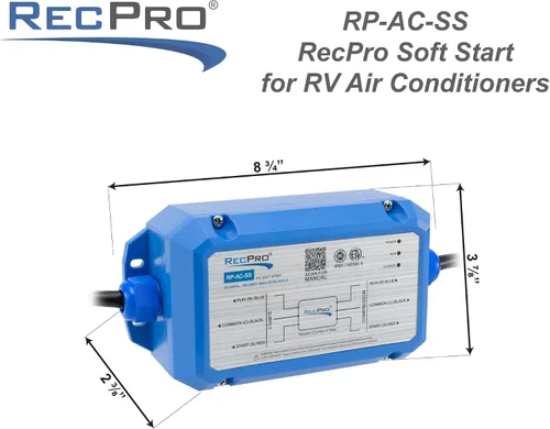 Miniatura 5 de RecPro RV AC Soft Starter Reduce el arranque de corriente en un 75% Arranque silencioso Indicadores de falla LED Resistente al clima IP65