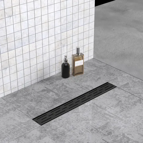 Miniatura 21 de ELLO&ALLO - Drenaje cuadrado de piso para ducha de 6 pulgadas con brida, rejilla extraíble de patrón cuadrado, acero inoxidable SUS 304 en bronce