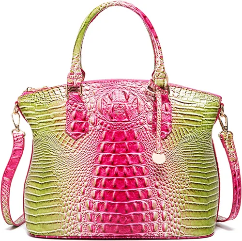 Miniatura 20 de Makcr Joacbv Bolso Satchel para Mujer Bolso Bandolera Largo Elegante Bolso Tote Asa Superior Cuero Vegano Bolsos de Mano para Damas Patrón en Relieve