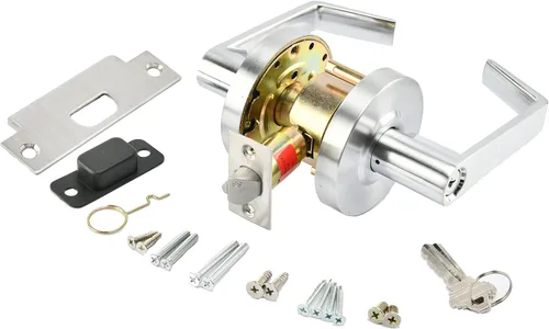 Miniatura 2 de Cerradura de puerta con palanca comercial, manija de puerta de bloqueo resistente, manijas de puerta ADA, cerradura de palanca cilíndrica, manija