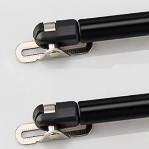 Miniatura 6 de Paquete de 2 amortiguadores de gas extendidos de 10 pulgadas, 100N/22 libras, resortes de gas negros, elevador de ventana y soporte de tapa