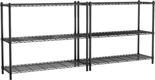 Miniatura 36 de Estantería de alambre resistente de 45 pulgadas de ancho x 20 pulgadas de profundidad x 47 pulgadas de alto, estante de almacenamiento de 3 niveles