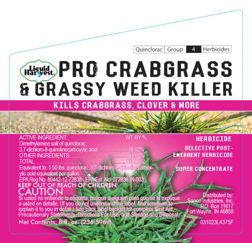 Miniatura 7 de Pro Crabgrass & Grassy Weed Killer - 18.92% Quinclorac (comparado con Drive XLR8) - Herbicida concentrado de pasto cangrejo profesional - Secado
