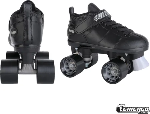 Miniatura 2 de Chicago Skates Patines de velocidad bala – Patines ajustables para mujeres y hombres, rendimiento superior duradero con tapón delantero, ruedas
