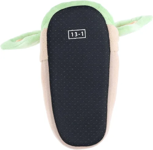 Miniatura 5 de STAR WARS The Mandalorian, Grogu Baby Yoda - Pantuflas de cuerpo completo para niño, color verde, talla 1011 a 34, Verde