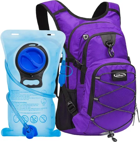Miniatura 11 de Mochila de hidratación con vejiga de agua de 3 litros, mochila de hidratación aislada para correr, mochila de agua ligera para senderismo, ciclismo