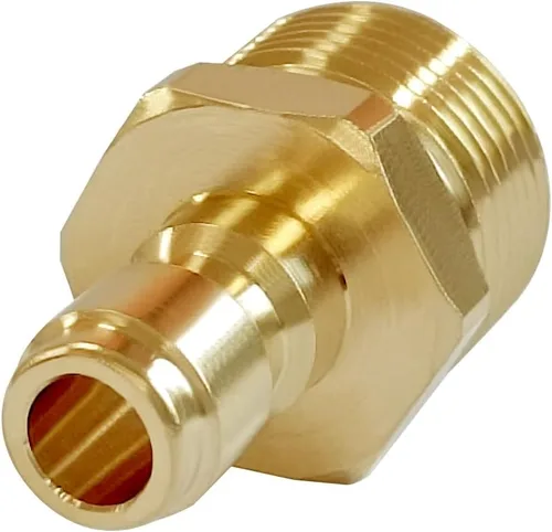 Miniatura 3 de Uenede 2 acopladores de latón para lavadora a presión, M22-0.551 in macho x 1/4 pulgadas conexión rápida, 5000PSI métrico, acoplamiento de pezón