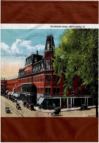 Miniatura 8 de 3dRose The Brooks House, Brattleboro, Vermont with Antique Cars 22x30 Bath Hand Pool Towel